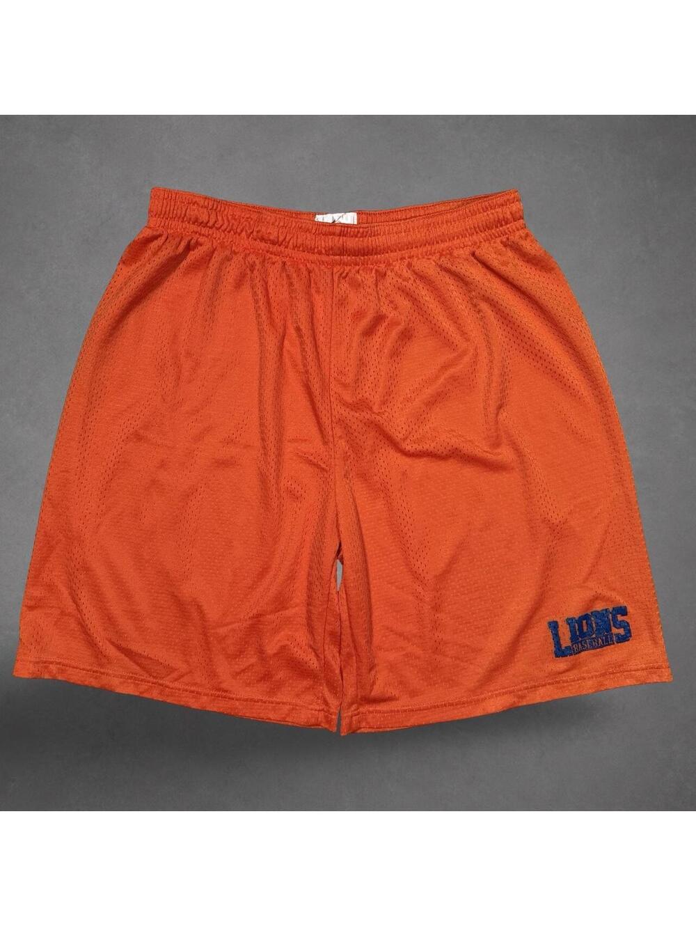 Vintage Lions Baseball Orange Mesh Shorts XL